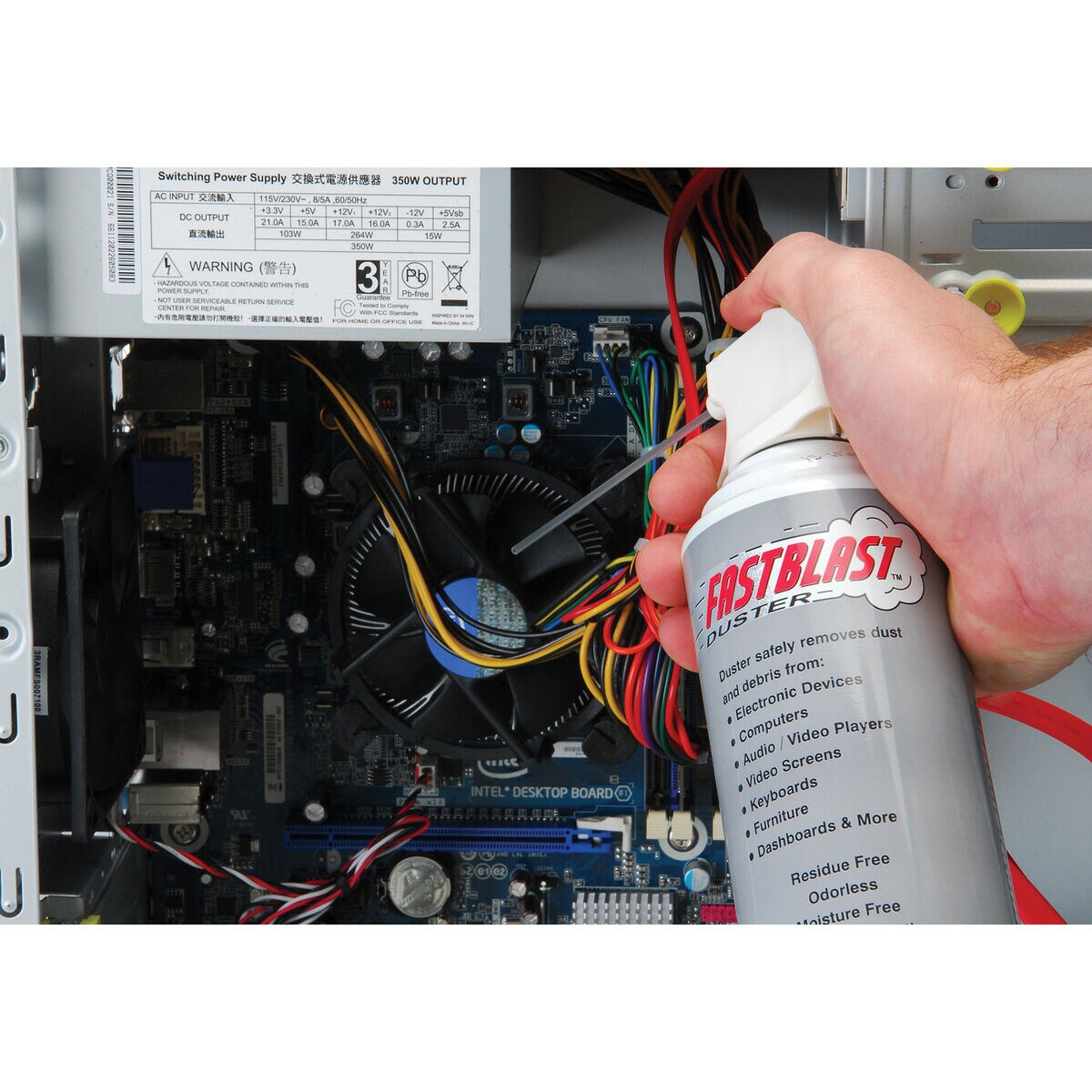 Blow Off Duster Can of Air Removes Dust and Debris Canned Air 10 oz.